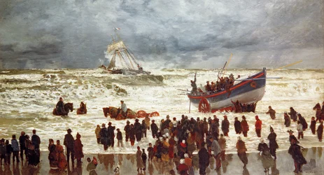El bote salvavidas, 1873